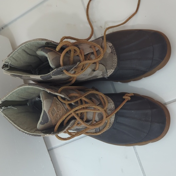 Sperry Saltwater Wedge Camo Duck Boots - Picture 5 of 6